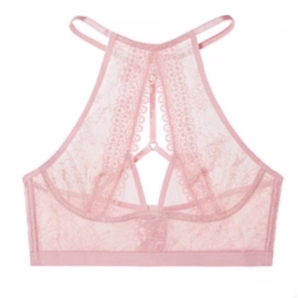 VS Very Sexy Floral Lace High-neck Bralette 36-C